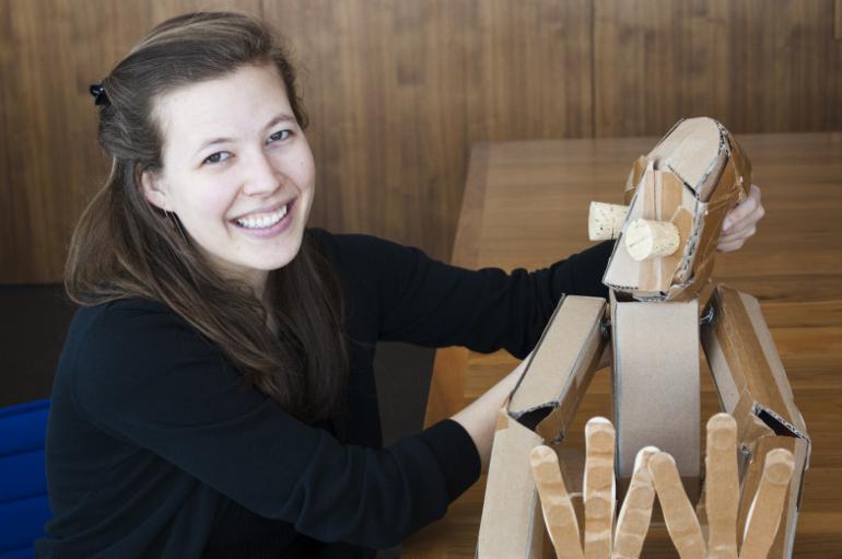 marissa fenley and puppet friend