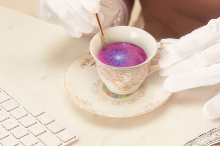 Tea Cup with a galaxy inside