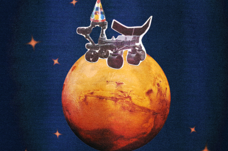 Mars Rover on Mars