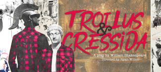 Brush lettering of "troilus and cressdia"