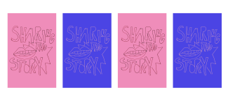 Sharing the story temporary poster