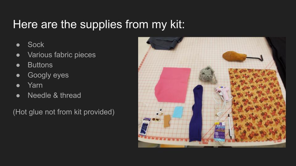 Making a Sock Puppet Slide 2