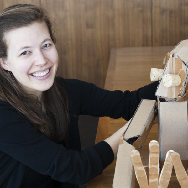 marissa fenley and puppet friend